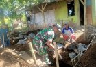 Wujud Nyata Gotong Royong, Babinsa Koramil 0608-09/Ciranjang Bantu Pembangunan Rutilahu Warga